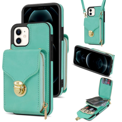 Zipper Hardware Card Wallet Phone Case, For iPhone 11 Pro Max, For iPhone 11 Pro, For iPhone 11, For iPhone 13 mini