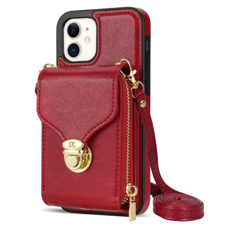 Zipper Hardware Card Wallet Phone Case, For iPhone 12 mini, For iPhone XS Max, For iPhone XS / X, For iPhone XR, For iPhone SE 2022 / SE 2020 / 8 / 7, For iPhone 8 Plus / 7 Plus