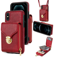 Zipper Hardware Card Wallet Phone Case, For iPhone 12 mini, For iPhone XS Max, For iPhone XS / X, For iPhone XR
