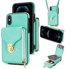 Zipper Hardware Card Wallet Phone Case, For iPhone 12 mini, For iPhone XS Max, For iPhone XS / X, For iPhone XR