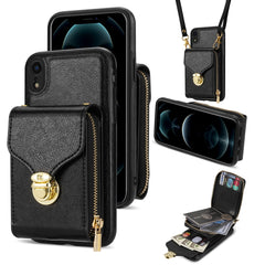 Zipper Hardware Card Wallet Phone Case, For iPhone 12 mini, For iPhone XS Max, For iPhone XS / X, For iPhone XR