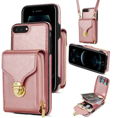 Zipper Hardware Card Wallet Phone Case, For iPhone SE 2022 / SE 2020 / 8 / 7, For iPhone 8 Plus / 7 Plus, For iPhone 6s Plus / 6 Plus, For iPhone 6s / 6