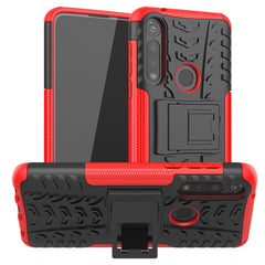 Tire Texture Shockproof TPU + PC Protective Case with Holder, For OnePlus 8, For Motorola Moto G Power, For Samsung Galaxy A41 EU Version, For Samsung Galaxy Tab A 8.4 2020