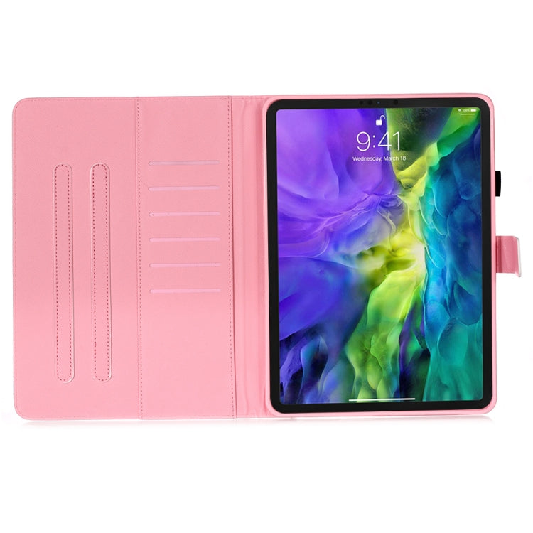 3D Colored Drawing Horizontal Flip Leather Case, with Sleep / Wake-up Function & Holder & Card Slo & Wallet, For iPad Pro 11 (2020)