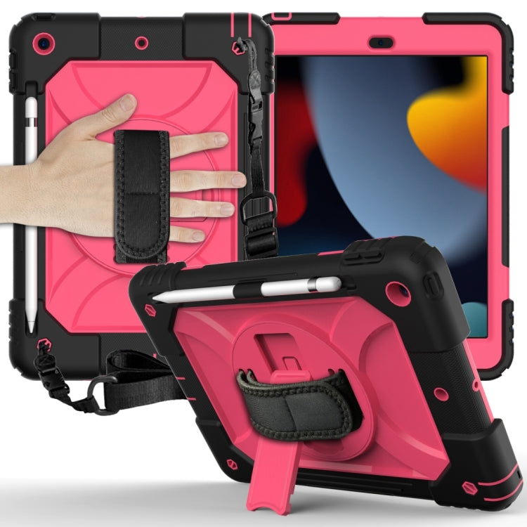 Shockproof  PC + Silicone Combination Case with Holder & Hand Strap & Shoulder strap, For iPad 10.2, For iPad Pro 11 (2020), For Samsung Galaxy Tab A 8.4 (2020)