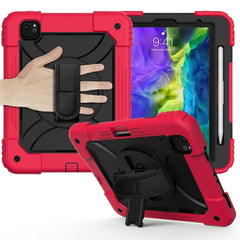 Shockproof  PC + Silicone Combination Case with Holder & Hand Strap & Shoulder strap, For iPad 10.2, For iPad Pro 11 (2020), For Samsung Galaxy Tab A 8.4 (2020)