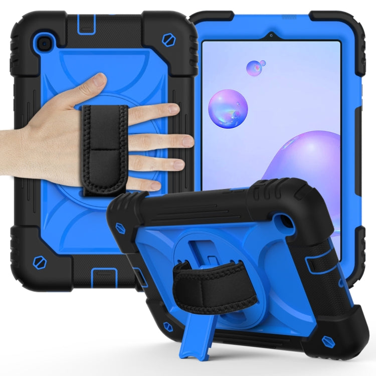 Shockproof  PC + Silicone Combination Case with Holder & Hand Strap & Shoulder strap, For iPad 10.2, For iPad Pro 11 (2020), For Samsung Galaxy Tab A 8.4 (2020)