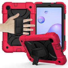 Shockproof  PC + Silicone Combination Case with Holder & Hand Strap & Shoulder strap, For iPad 10.2, For iPad Pro 11 (2020), For Samsung Galaxy Tab A 8.4 (2020)