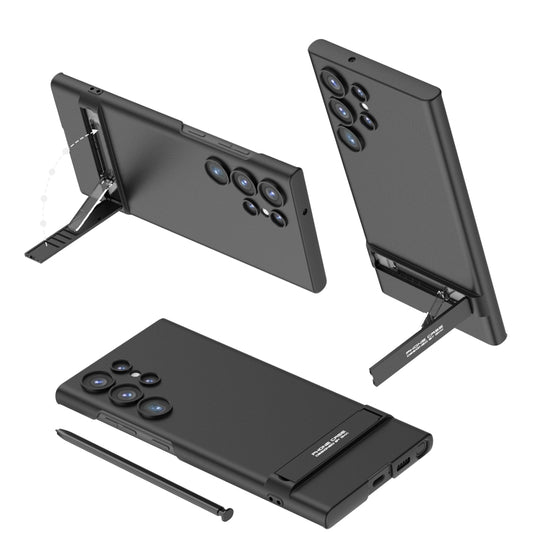 GKK Triumph Ultra Thin Full Coverage Phone Case with Stand, For Samsung Galaxy S23 Ultra 5G