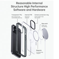 Rock Crystal Armor Shockproof Magsafe Phone Case, For iPhone 14 Pro, For iPhone 14 Pro Max