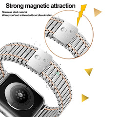 Chain Magnetic Stainless Steel Watch Band, For Apple Watch Series 8&7 41mm / SE 2&6&SE&5&4 40mm / 3&2&1 38mm, For Apple Watch Ultra 49mm / Series 8&7 45mm / SE 2&6&SE&5&4 44mm / 3&2&1 42mm