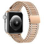 For Apple Watch Ultra 49mm / Series 8&7 45mm / SE 2&6&SE&5&4 44mm / 3&2&1 42mm / Rose Gold+Silver