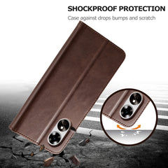 LC.IMEEKE Calf Texture Horizontal Flip Leather Case, For OPPO A78 5G Global