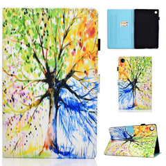 Colored Drawing Stitching Horizontal Flip Leather Case, with Holder & Card Slots & Sleep / Wake-up Function, For Lenovo Tab M10 HD TB-X505F, For Lenovo M10 Plus TB-X606F