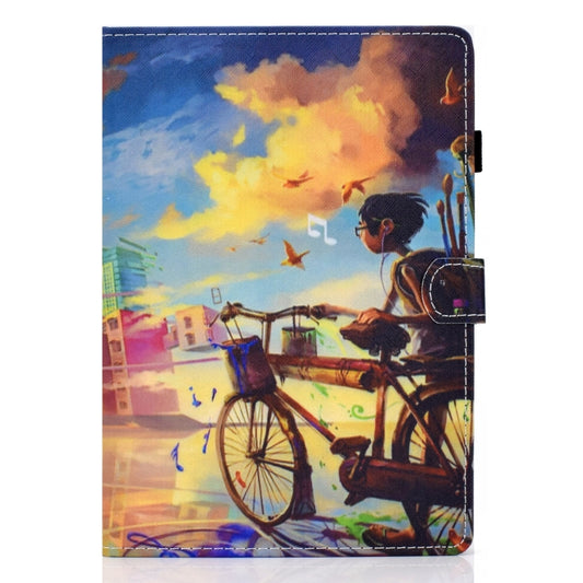 Colored Drawing Stitching Horizontal Flip Leather Case, with Holder & Card Slots & Sleep / Wake-up Function, For Lenovo Tab M10 HD TB-X505F, For Lenovo Tab M10 Plus TB-X606F