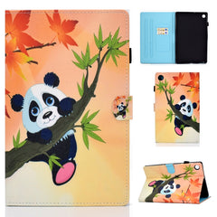 Colored Drawing Stitching Horizontal Flip Leather Case, with Holder & Card Slots & Sleep / Wake-up Function, For Lenovo Tab M10 HD TB-X505F, For Lenovo Tab M10 Plus TB-X606