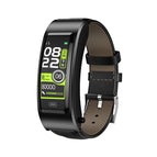 Black + Black Leather Belt