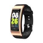 Gold + Black Silicone Strap