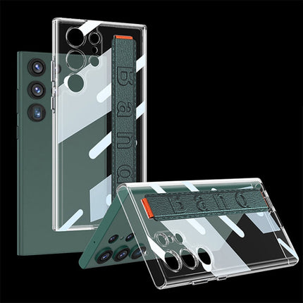 GKK TPU + PC + Wrist Strap Transparent Shockproof Phone Case, For Samsung Galaxy S23 Ultra