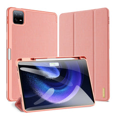 DUX DUCIS Domo Series Magnetic Flip Leather Tablet Case, For Xiaomi Pad 7 / 7 Pro, For Xiaomi Redmi Pad SE 4G, For Xiaomi Redmi Pad SE, For Xiaomi Pad 6 Pro / Pad 6