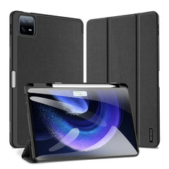 DUX DUCIS Domo Series Magnetic Flip Leather Tablet Case, For Xiaomi Pad 7 / 7 Pro, For Xiaomi Redmi Pad SE 4G, For Xiaomi Redmi Pad SE, For Xiaomi Pad 6 Pro / Pad 6