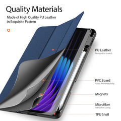 DUX DUCIS Domo Series Magnetic Flip Leather Tablet Case, For Xiaomi Pad 7 / 7 Pro, For Xiaomi Redmi Pad SE 4G, For Xiaomi Redmi Pad SE, For Xiaomi Pad 6 Pro / Pad 6