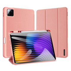 DUX DUCIS Domo Series Magnetic Flip Leather Tablet Case, For Xiaomi Pad 7 / 7 Pro, For Xiaomi Redmi Pad SE 4G, For Xiaomi Redmi Pad SE, For Xiaomi Pad 6 Pro / Pad 6
