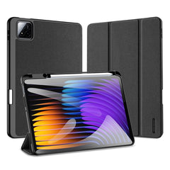 DUX DUCIS Domo Series Magnetic Flip Leather Tablet Case, For Xiaomi Pad 7 / 7 Pro, For Xiaomi Redmi Pad SE 4G, For Xiaomi Redmi Pad SE, For Xiaomi Pad 6 Pro / Pad 6