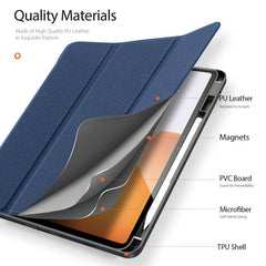 DUX DUCIS Domo Series Magnetic Flip Leather Tablet Case, For Xiaomi Pad 7S Pro 12.5, For Xiaomi Redmi Pad 2, For Xiaomi Pad 7 / 7 Pro, For Xiaomi Redmi Pad SE 4G, For Xiaomi Redmi Pad SE, For Xiaomi Pad 6 Pro / Pad 6