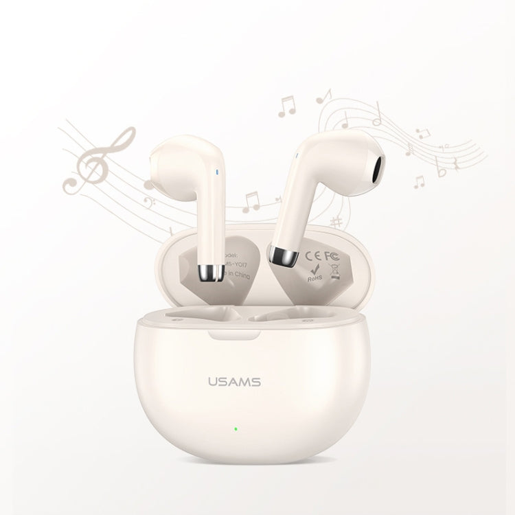 USAMS YO17 TWS Half In-Ear Wireless Bluetooth Earphone, USAMS YO17