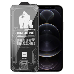 WK WTP-066 King Kong Vacha 9D Curved HD Tempered Glass Film, For iPhone 14, For iPhone 14 Plus, For iPhone 14 Pro, For iPhone 14 Pro Max, For iPhone 13, For iPhone 13 Pro, For iPhone 13 Pro Max, For iPhone 12 Pro