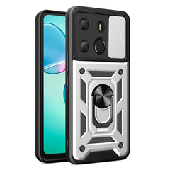 Sliding Camera Cover Design TPU+PC Protective Case, For Tecno Pop 7 Pro / Spark Go 2023