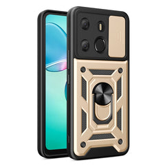 Sliding Camera Cover Design TPU+PC Protective Case, For Tecno Pop 7 Pro / Spark Go 2023