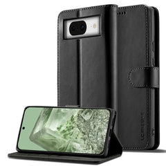 LC.IMEEKE Calf Texture Flip Leather Phone Case, For Google Pixel 9a, For Google Pixel 9 Pro XL, For Google Pixel 9 / 9 Pro, For Google Pixel 8a