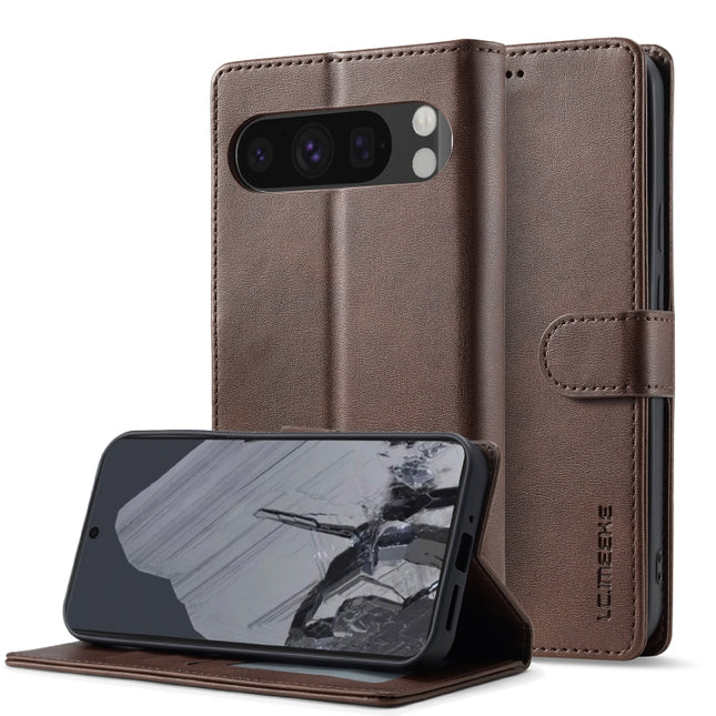 LC.IMEEKE Calf Texture Flip Leather Phone Case, For Google Pixel 9 Pro XL, For Google Pixel 9 / 9 Pro, For Google Pixel 8a, For Google Pixel 8