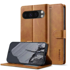 LC.IMEEKE Calf Texture Flip Leather Phone Case, For Google Pixel 9a, For Google Pixel 9 Pro XL, For Google Pixel 9 / 9 Pro, For Google Pixel 8a