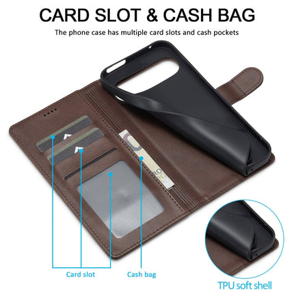 LC.IMEEKE Calf Texture Flip Leather Phone Case, For Google Pixel 9 / 9 Pro, For Google Pixel 8a, For Google Pixel 8, For Google Pixel 7a