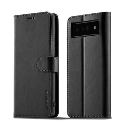 LC.IMEEKE Calf Texture Flip Leather Phone Case, For Google Pixel 7a, For Google Pixel 6a