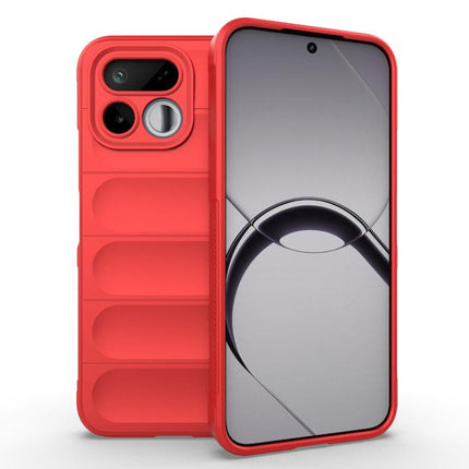 Magic Shield TPU + Flannel Phone Case, For Realme P4R 5G India, For Realme 16T 5G Global
