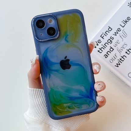 Oil Painting Electroplating TPU Phone Case, For iPhone 14, For iPhone 14 Pro, For iPhone 14 Plus, For iPhone 14 Pro Max, For iPhone 13