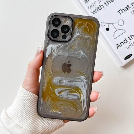 Oil Painting Electroplating TPU Phone Case, For iPhone 13 Pro, For iPhone 13 Pro Max, For iPhone 12, For iPhone 12 Pro