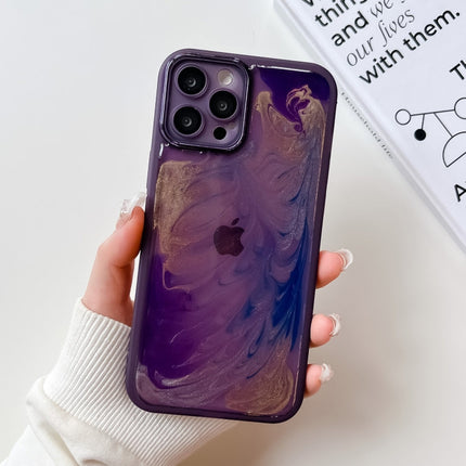 Oil Painting Electroplating TPU Phone Case, For iPhone 12 Pro Max, For iPhone 11 Pro, For iPhone 11 Pro Max, For iPhone SE 2022/2020 / 8 / 7