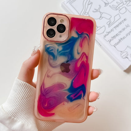 Oil Painting Electroplating TPU Phone Case, For iPhone 12 Pro Max, For iPhone 11 Pro, For iPhone 11 Pro Max, For iPhone SE 2022/2020 / 8 / 7