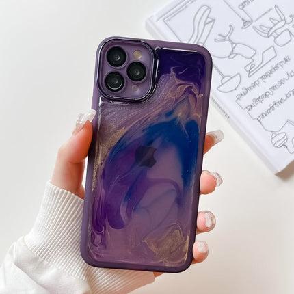 Oil Painting Electroplating TPU Phone Case, For iPhone 12 Pro Max, For iPhone 11 Pro, For iPhone 11 Pro Max, For iPhone SE 2022/2020 / 8 / 7