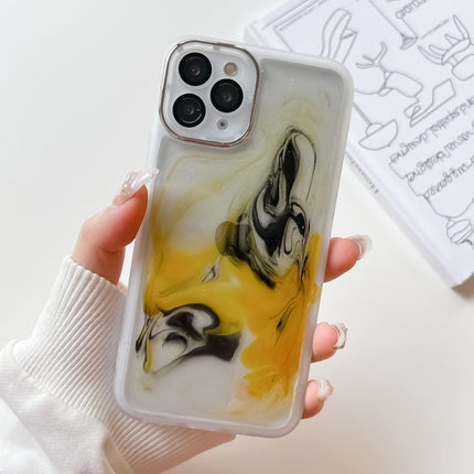Oil Painting Electroplating TPU Phone Case, For iPhone 12 Pro Max, For iPhone 11 Pro, For iPhone 11 Pro Max, For iPhone SE 2022/2020 / 8 / 7
