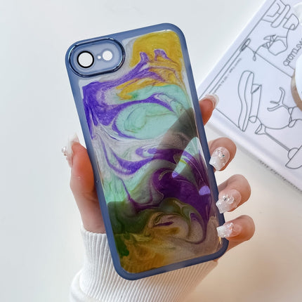 Oil Painting Electroplating TPU Phone Case, For iPhone 12 Pro Max, For iPhone 11 Pro, For iPhone 11 Pro Max, For iPhone SE 2022/2020 / 8 / 7