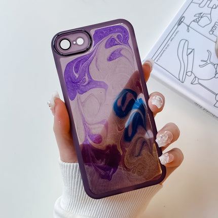 Oil Painting Electroplating TPU Phone Case, For iPhone 12 Pro Max, For iPhone 11 Pro, For iPhone 11 Pro Max, For iPhone SE 2022/2020 / 8 / 7