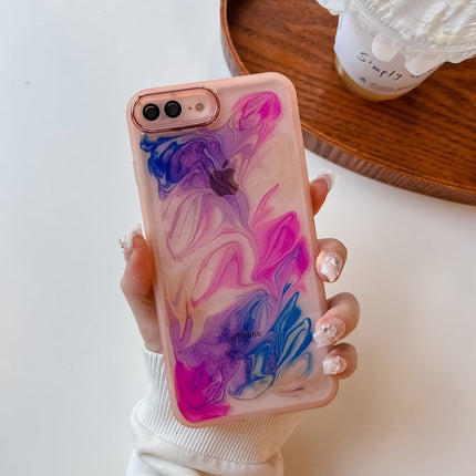 Oil Painting Electroplating TPU Phone Case, For iPhone 8 Plus / 7 Plus, For iPhone X / XS, For iPhone XS Max, For iPhone XR
