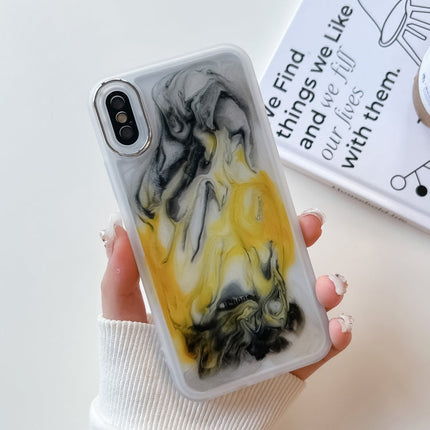 Oil Painting Electroplating TPU Phone Case, For iPhone 8 Plus / 7 Plus, For iPhone X / XS, For iPhone XS Max, For iPhone XR
