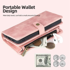 Zipper Wallet Magnetic Detachable Leather Phone Case, For iPhone 14, For iPhone 14 Pro, For iPhone 14 Plus, For iPhone 14 Pro Max, For iPhone 13, For iPhone 13 Pro, For iPhone 13 Pro Max, For iPhone 12 / 12 Pro, For iPhone 12 Pro Max, For iPhone 11